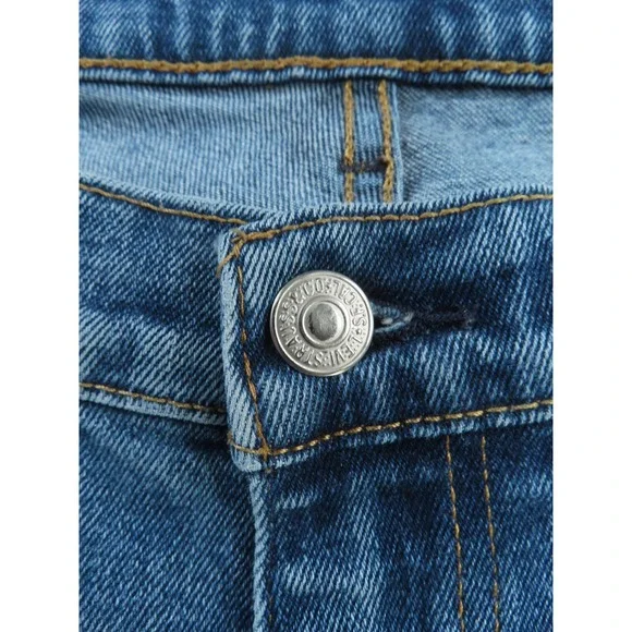 Levis 514 Jeans Mens 34x33 Blue Classic Straight Red Tab Denim Cotton - Picture 4 of 11